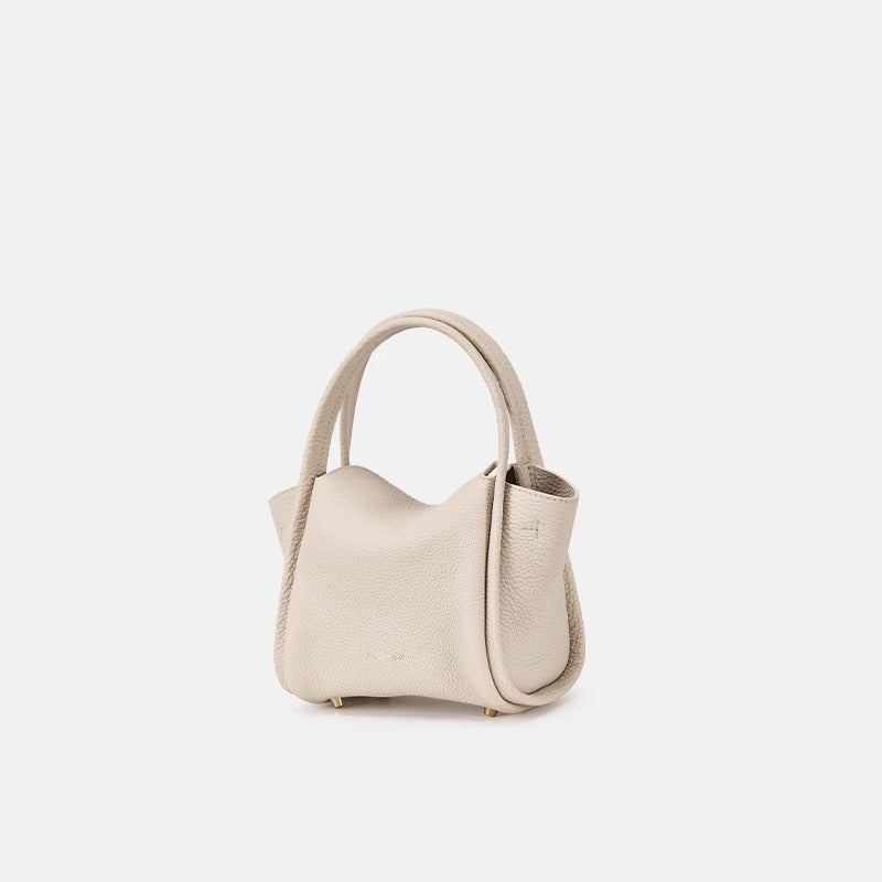 Simple solid color mini handbag crossbody bag