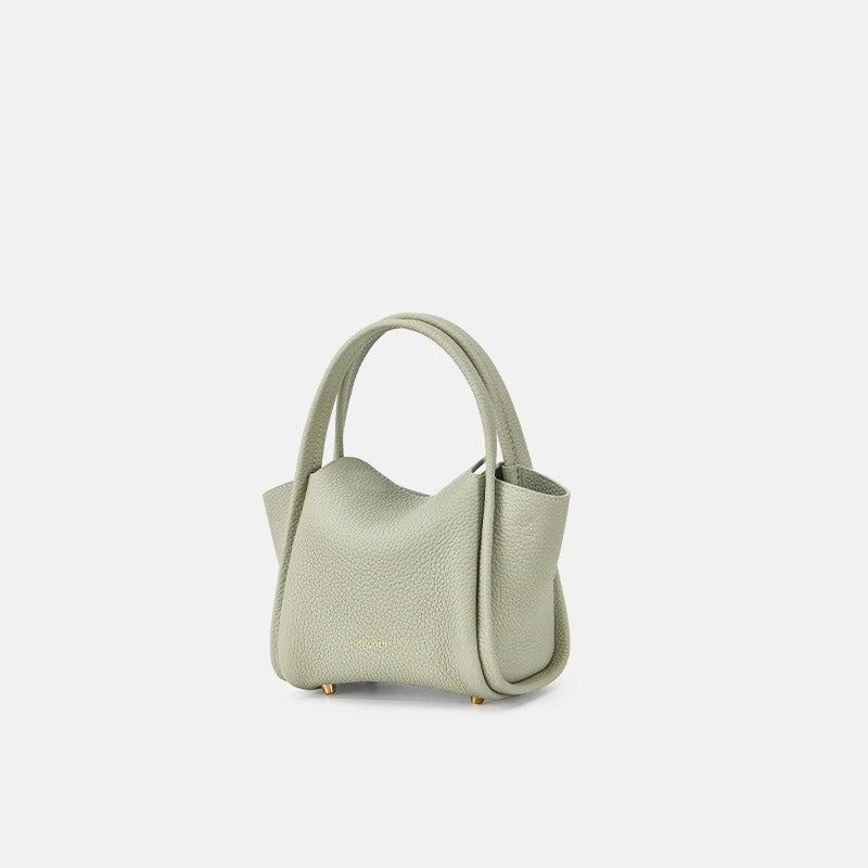 Simple solid color mini handbag crossbody bag