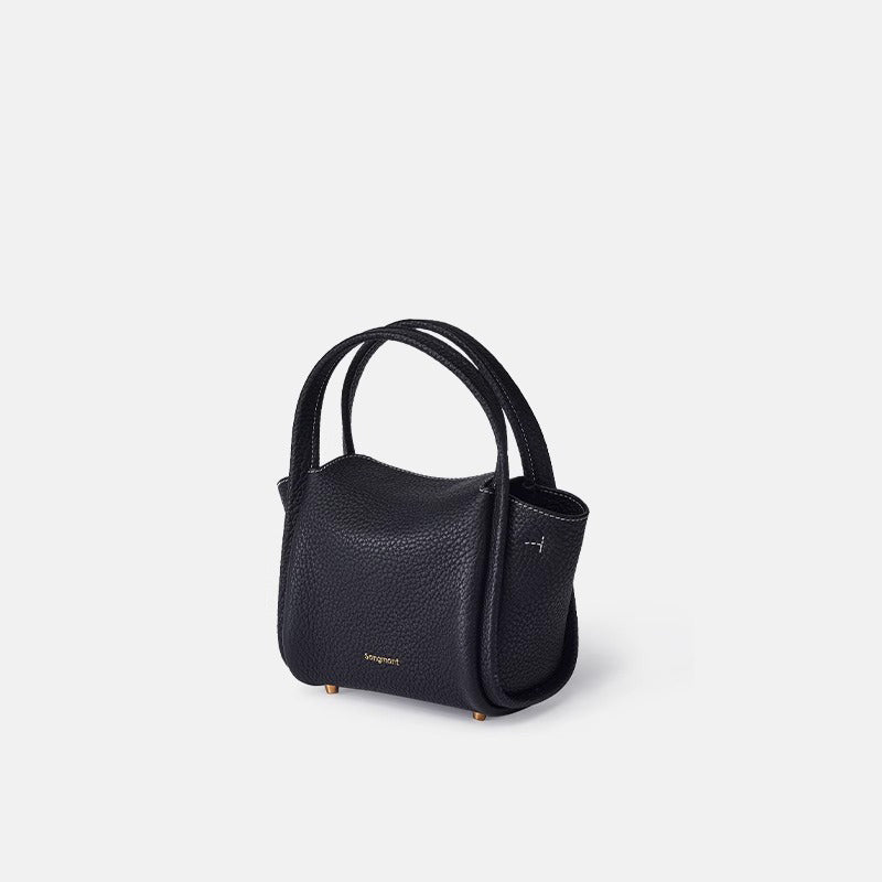 Simple solid color mini handbag crossbody bag