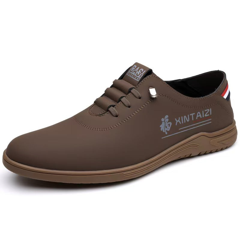 Men's casual non-slip wear-resistant soft-soled leather shoes