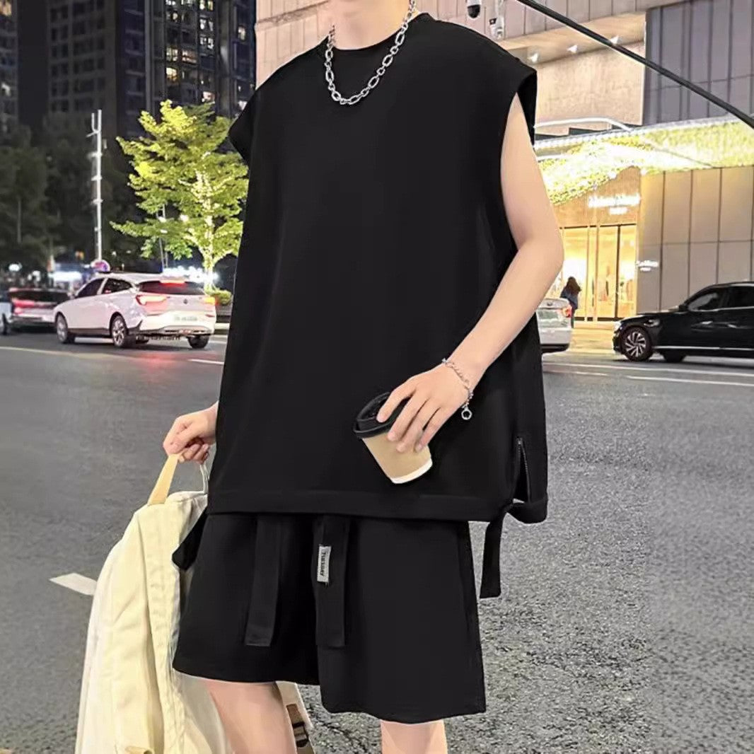 Men's summer high-end casual sports fashion suit