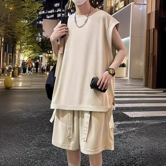Men's summer high-end casual sports fashion suit