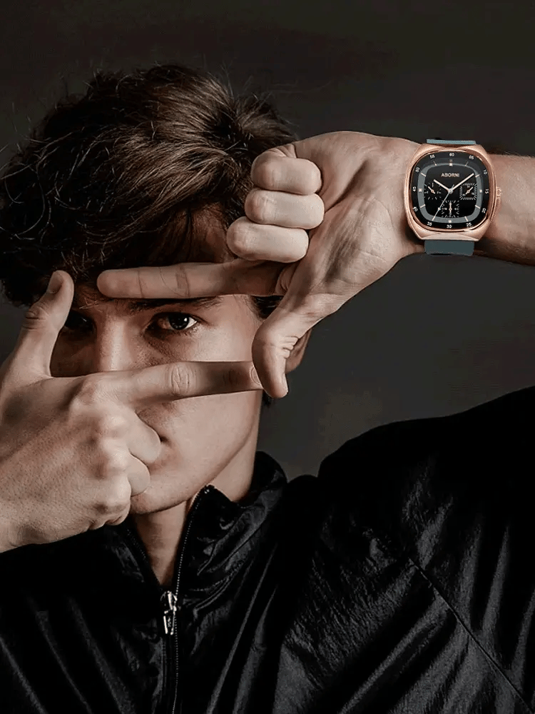 Multifunctional fashionable square women's watch