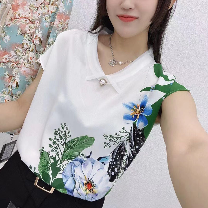 Women's summer design loose shirt