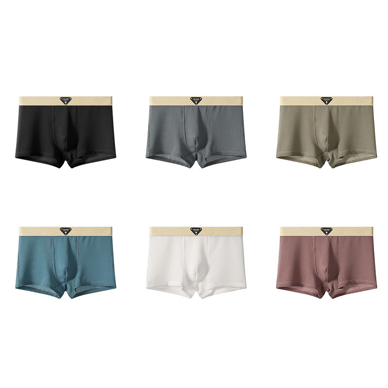 zd354-Solid color breathable and comfortable men's underwear