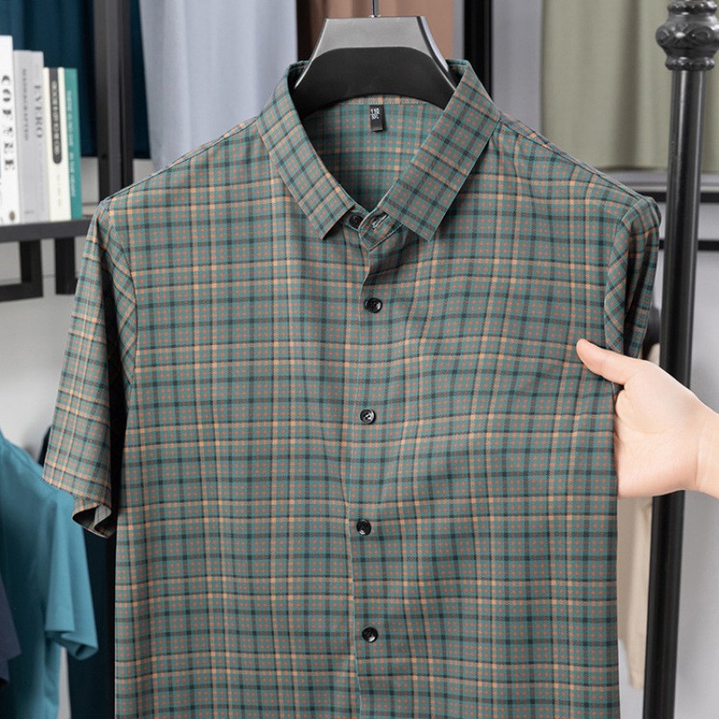 Men's summer fashion casual short-sleeved shirt