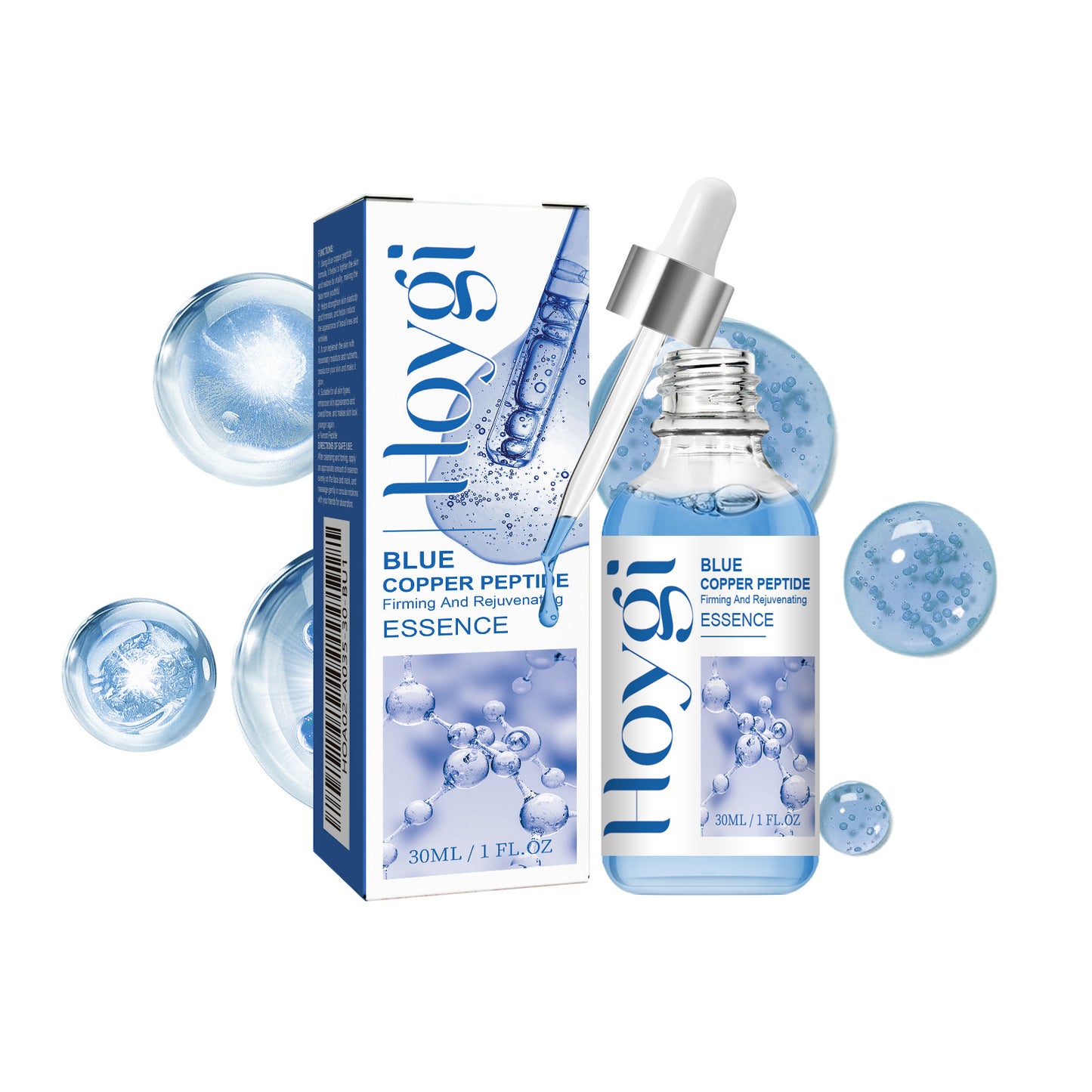 Blue copper peptide firming essence moisturizing and hydrating