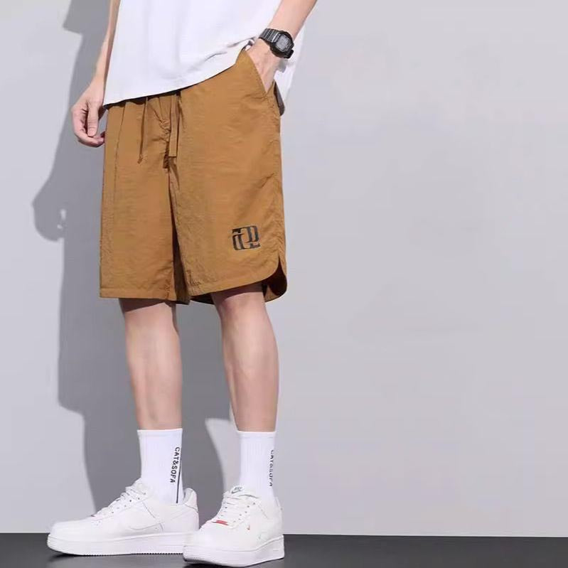 zd357-Men's summer ice silk thin casual shorts