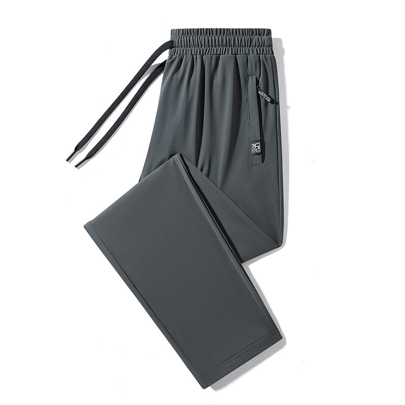 Men's summer quick-drying sports casual ice silk pants