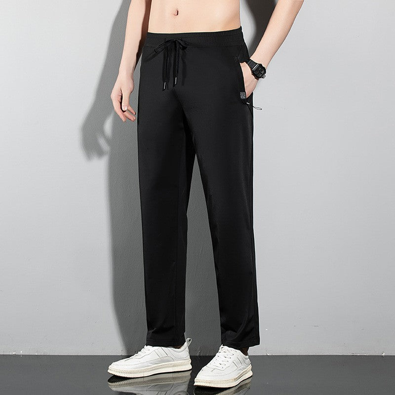Men's summer quick-drying sports casual ice silk pants