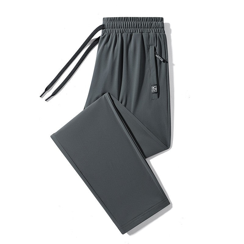 Men's summer quick-drying sports casual ice silk pants