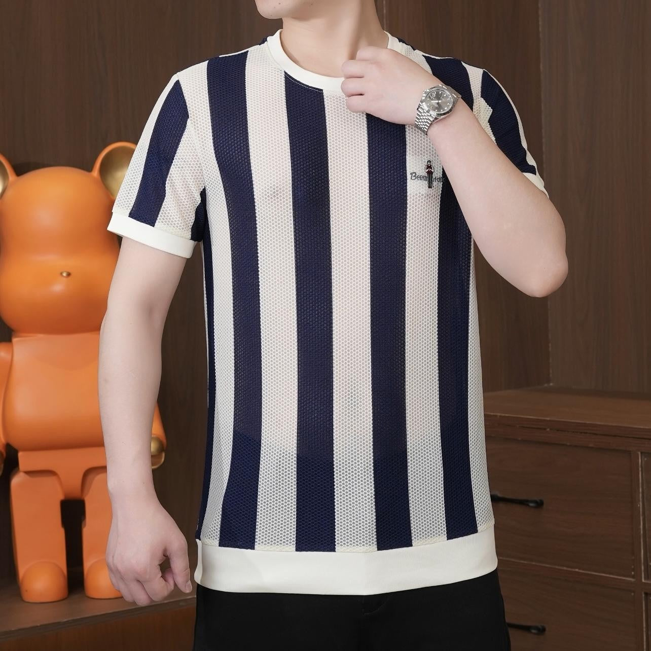 luu361-Fashionable Men's Short Sleeve T-Shirt