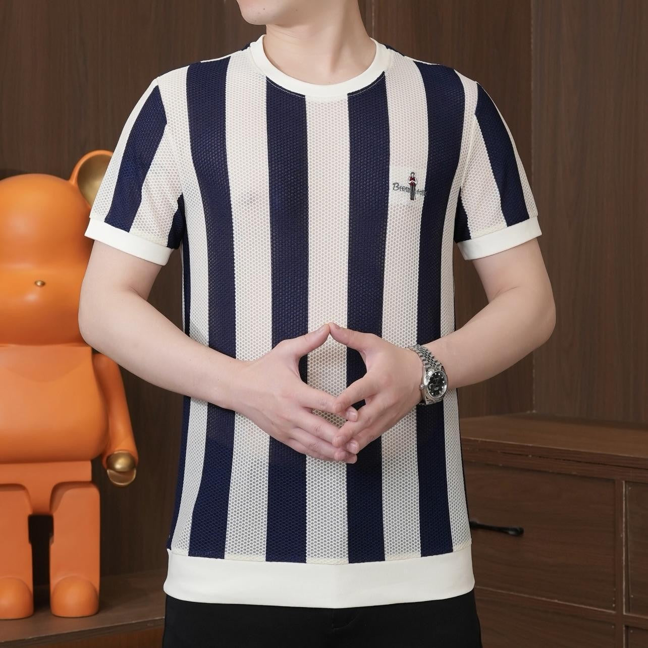 luu361-Fashionable Men's Short Sleeve T-Shirt
