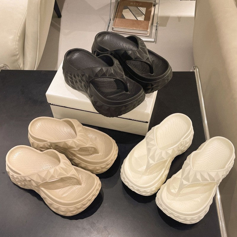 Women's summer height increasing non-slip slippers
