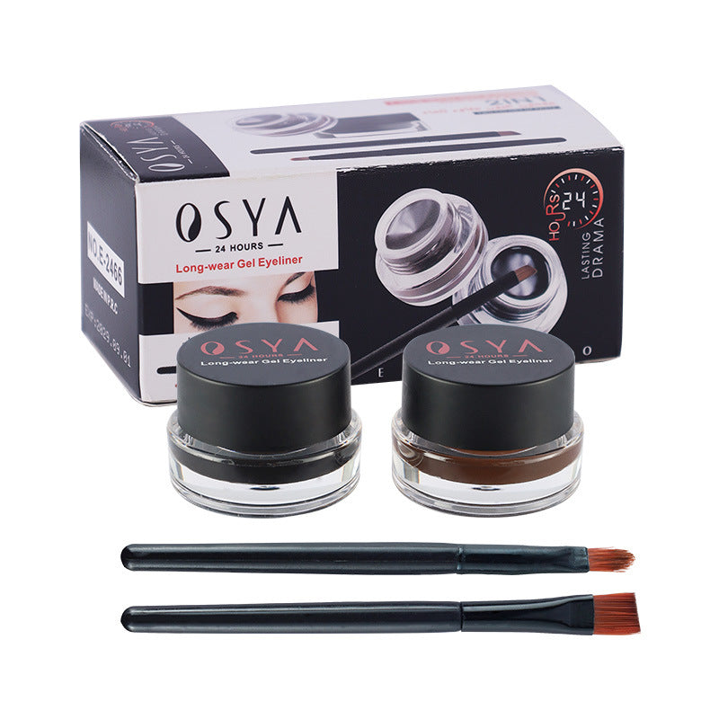 ht276-Two-color eyeliner and eyebrow cream 2 in 1 with free brush