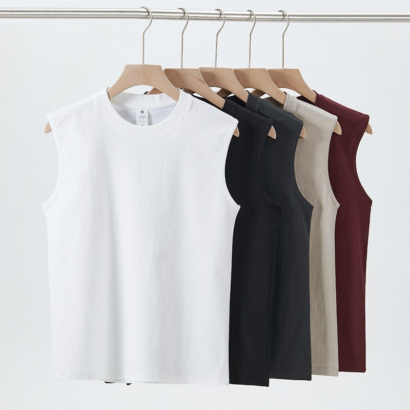 Men's summer sleeveless cotton vest