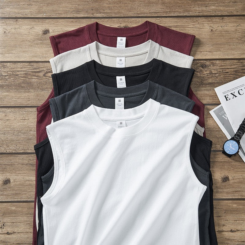 Men's summer sleeveless cotton vest