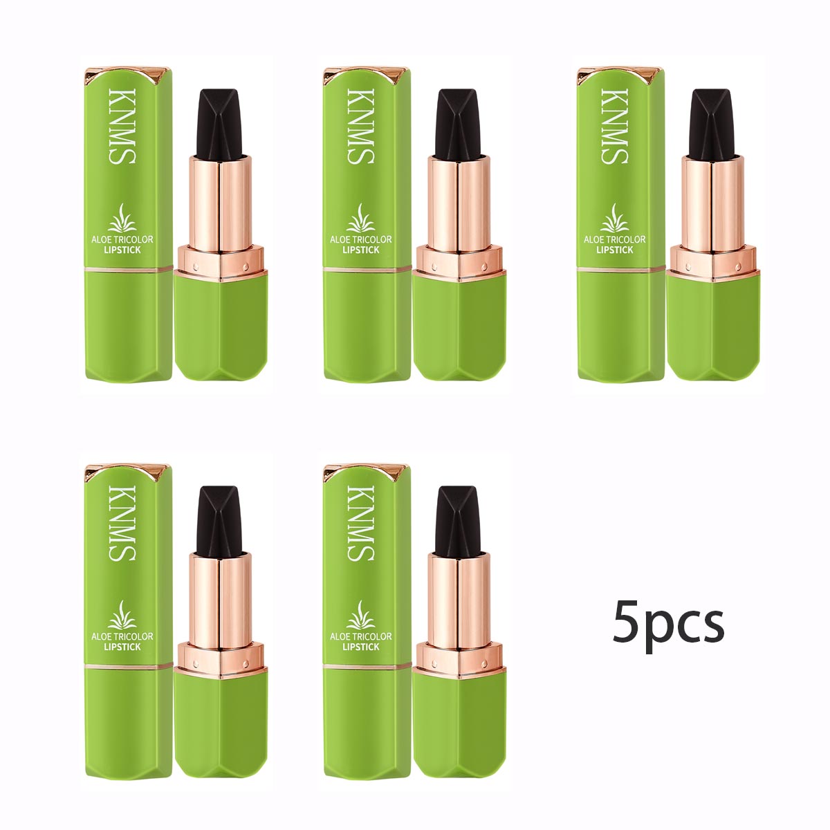 ht287-Aloe vera moisturizing three-color lipstick non-stick moisturizing