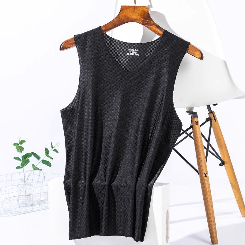 Men's Breathable Mesh Ice Silk Sports Vest
