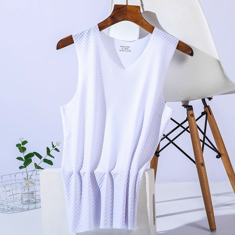 Men's Breathable Mesh Ice Silk Sports Vest