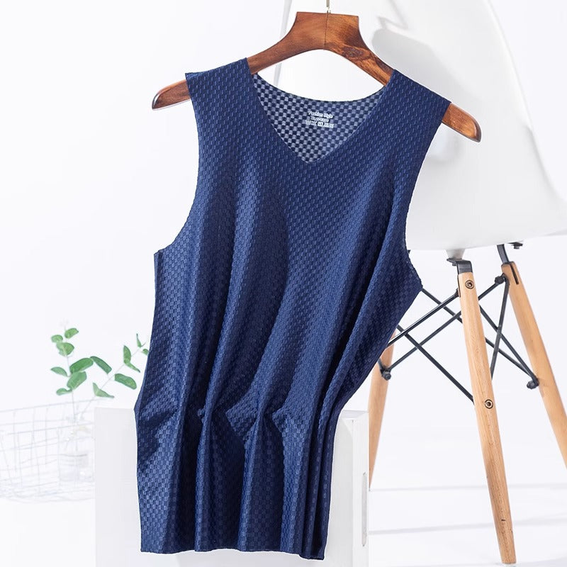 Men's Breathable Mesh Ice Silk Sports Vest