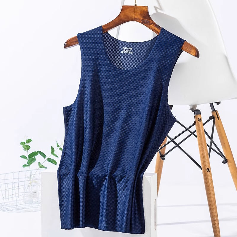 Men's Breathable Mesh Ice Silk Sports Vest