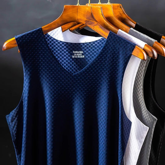 Men's Breathable Mesh Ice Silk Sports Vest