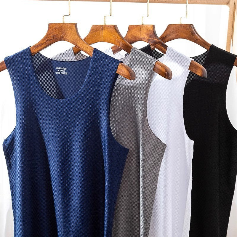 Men's Breathable Mesh Ice Silk Sports Vest