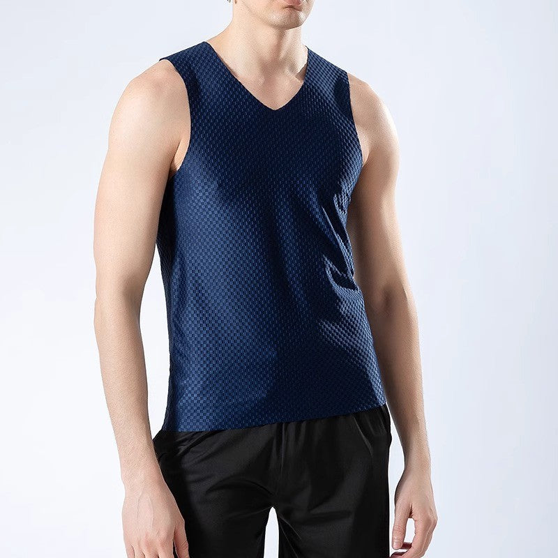 Men's Breathable Mesh Ice Silk Sports Vest