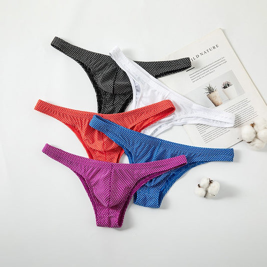 zd388-Men's sexy high-elastic nylon low-waist briefs