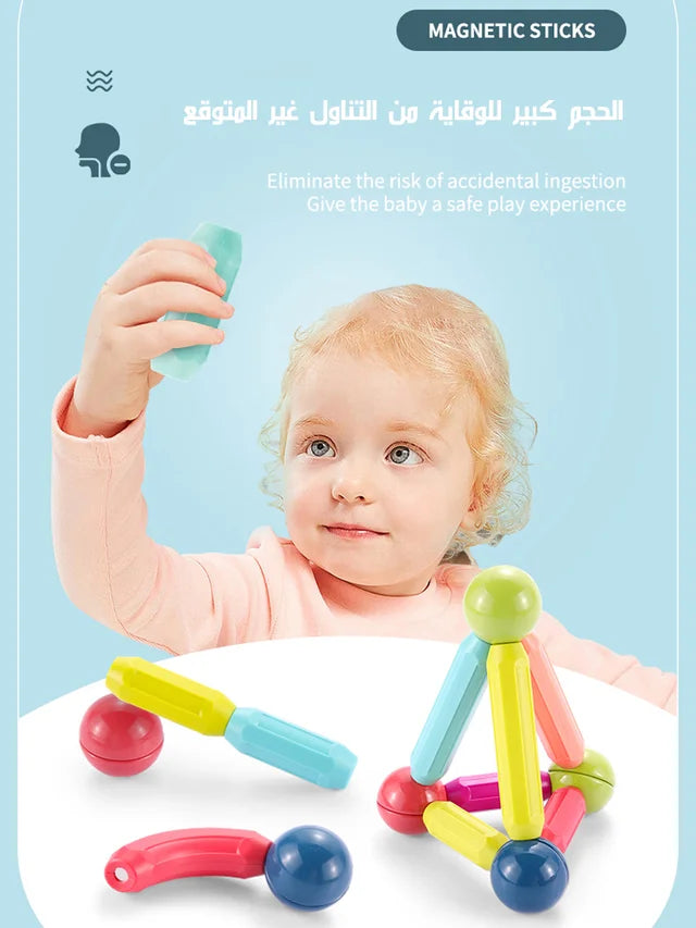 Magnetic Building Blocks Educational Toys.