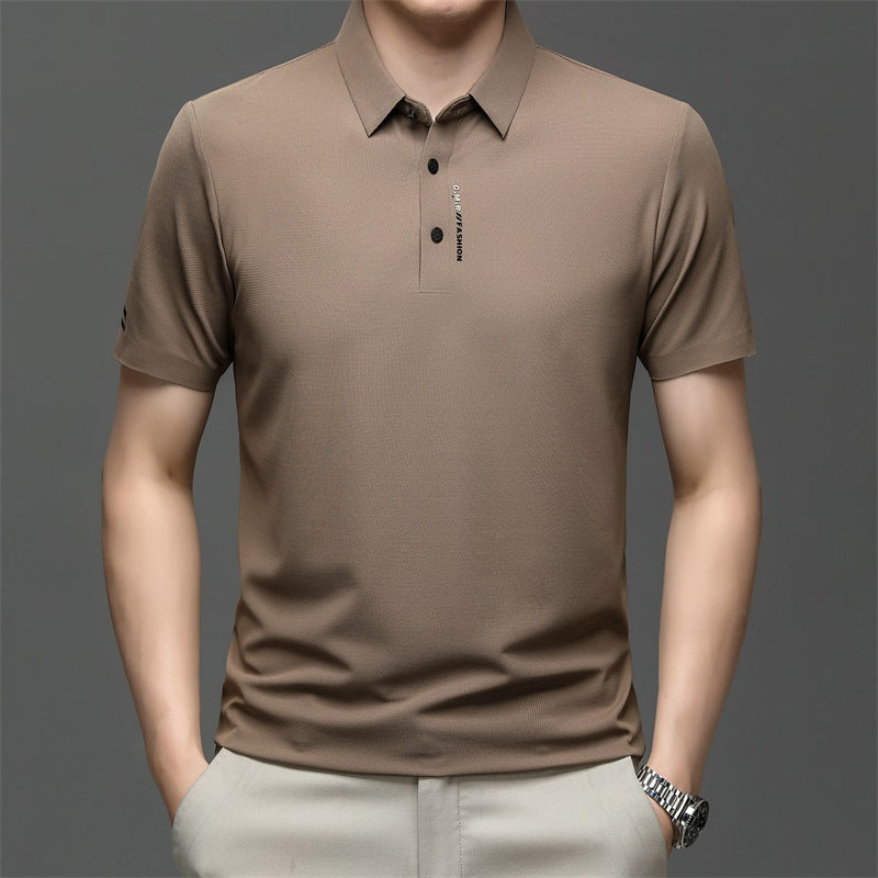 Men's Summer Printed Thin Business Polo Shirt