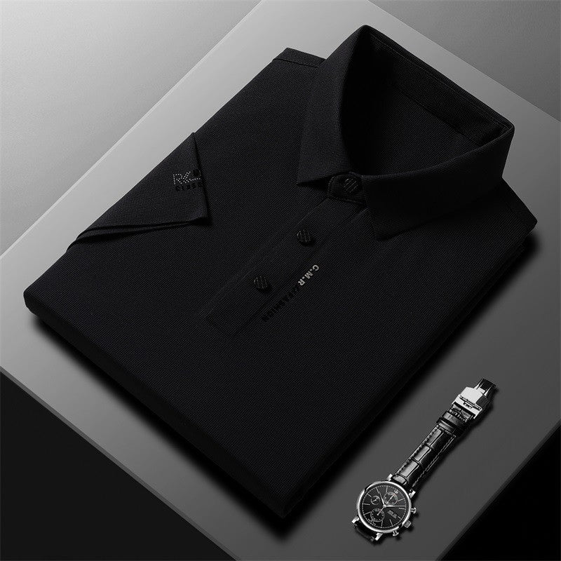 Men's Summer Printed Thin Business Polo Shirt