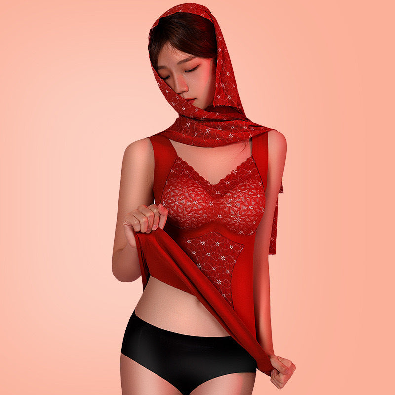 zp166-Antibacterial heating thermal vest Shide velvet bottoming autumn coat