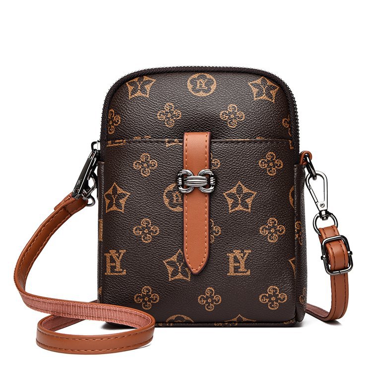 Soft leather printed fashion crossbody bag
